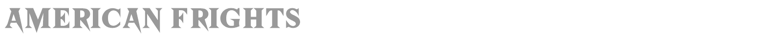 American Frights font preview